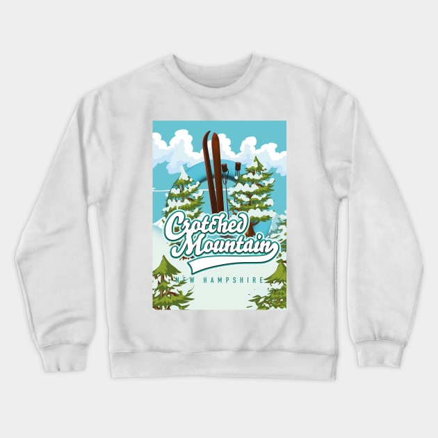 Crotched mountain new Hampshire ski Crewneck Sweatshirt by nickemporium1